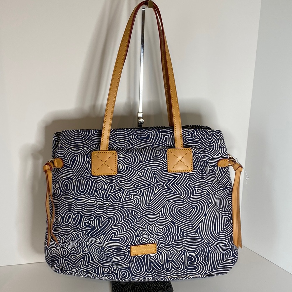 Dooney and Burke swirl signature canvas shoulder bag